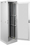 TFL-246060-GMMM-GY Напольный шкаф, стеклянная дверь 19", 24U (600х1280х600мм)