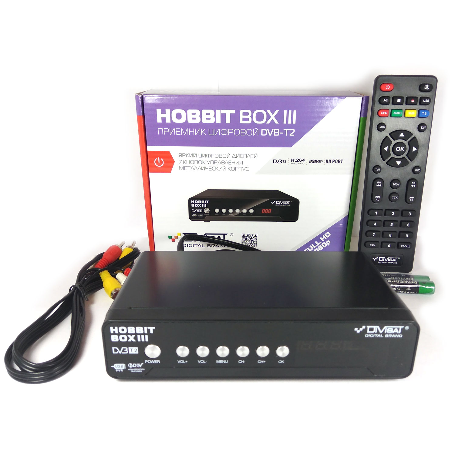 DVS-T2 HOBBIT BOX III: Приемник цифровой эфирный DVB-T2 