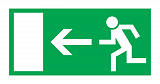 Эвакуационный знак "Направление к выходу налево" 150х300мм (56-0026)