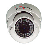 PDM-IP1-V12P v.9.1.6 Сетевая купольная камера 1Mp, 2.8-12мм с ИК (720p)